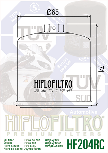 2x Hiflo RC High Performance Racing Oil Filter HF204RC