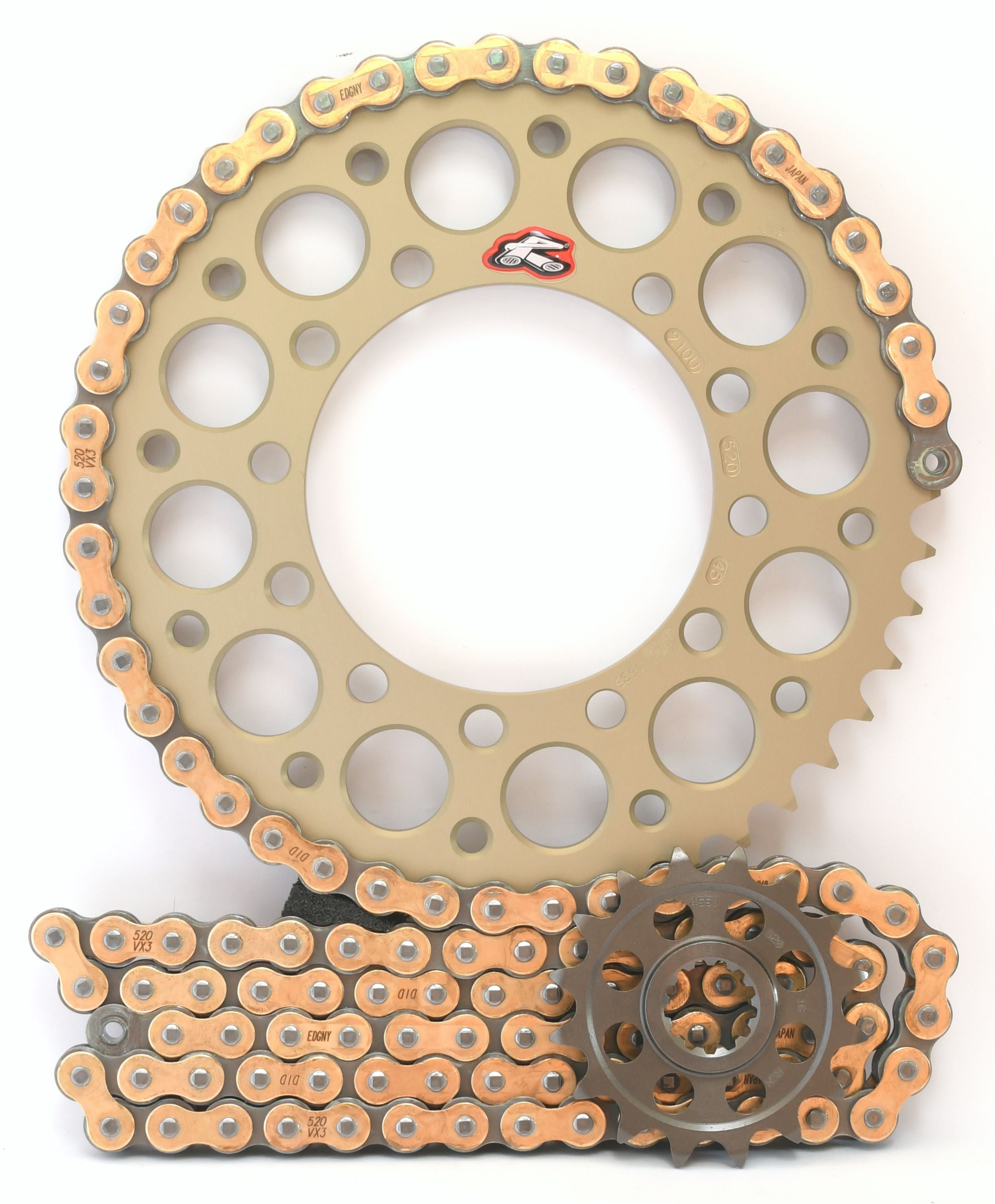 Renthal Ultralight and DID Chain & Sprocket Kit for Ducati Panigale 899 2013-2015 - Standard Gearing
