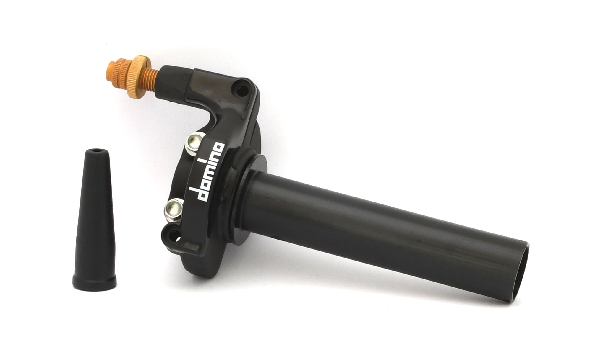 Domino 3520 Single Cable Quick Action Throttle With Adjuster & Black Grips - Made In Italy