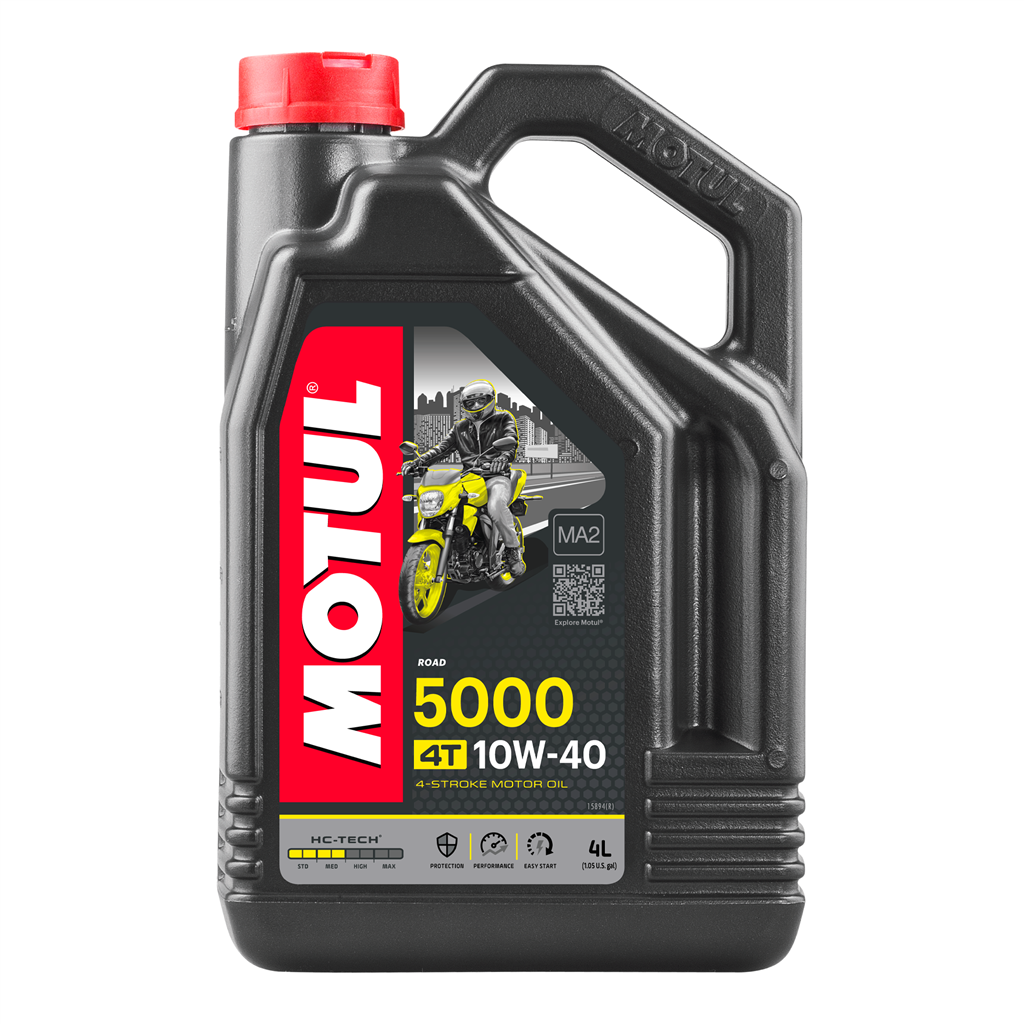 Motul 5000 4T HC-Tech Semi Synthetic Motorcycle Oil 10w40 4L