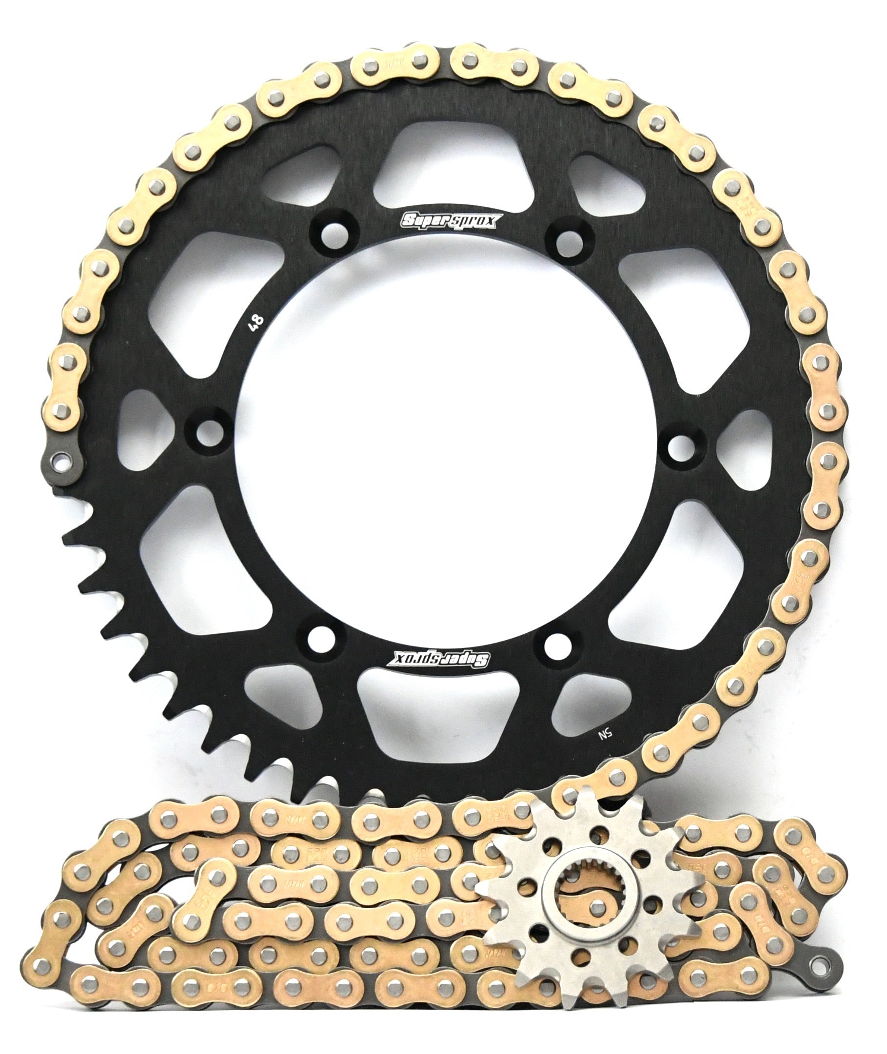 Supersprox Chain & Aluminium Sprocket Kit for Suzuki DR-Z 400E - Choose Your Gearing