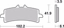 Brembo Sinter Road Brake Pads 07BB37SA (2 Sets)-3