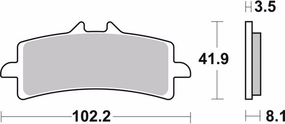 Brembo Sinter Road Brake Pads 07BB37SA (2 Sets)