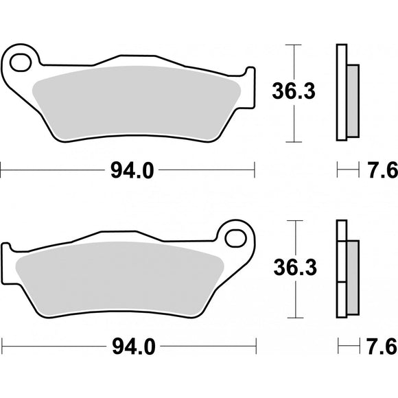 Brembo Sinter Road Brake Pads 07BB04SA - Front
