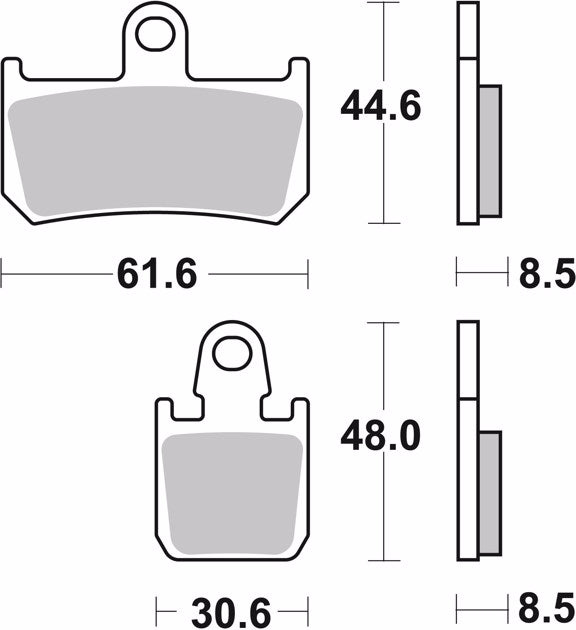 Brembo Sinter Racing Brake Pads 07YA46SR (2x Packs)