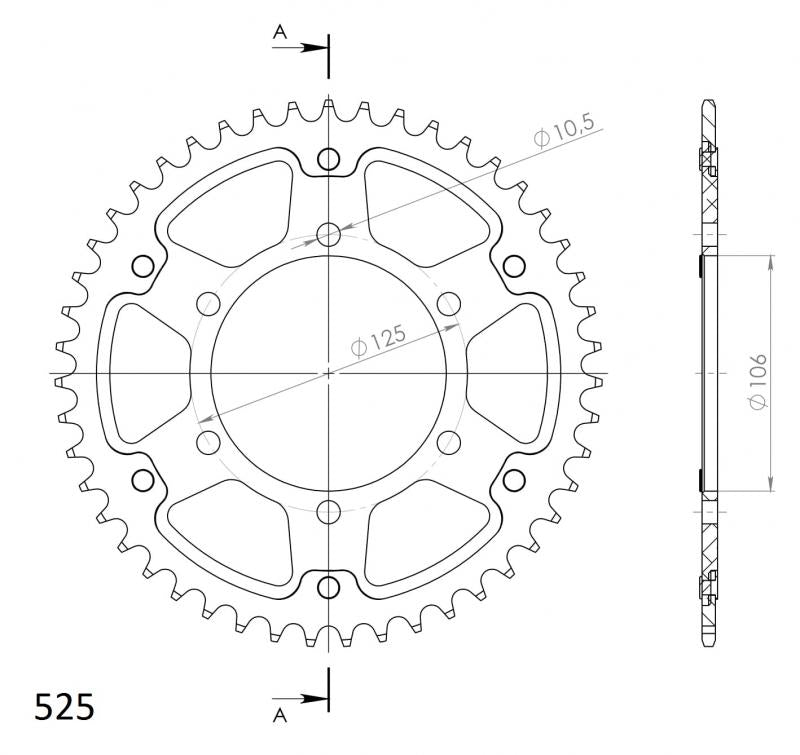 Supersprox Stealth Rear Sprocket RST-2012:46