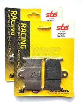 SBS 624DC Dual Carbon Racing Brake Pads (Full Front Set)