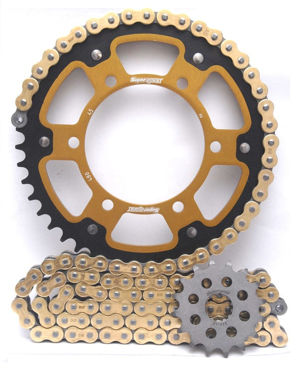 Supersprox Chain & Stealth Sprocket Kit for Yamaha MT-10 2022> - Standard Gearing