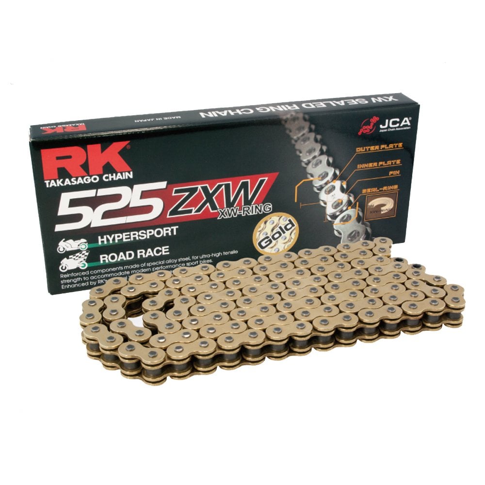RK 525 ZXW XW-Ring Chain 104 Links - Choice of Colour - 0