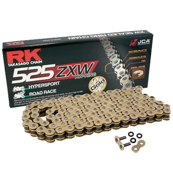 RK 525 ZXW XW-Ring Chain 118 Links - Choice of Colour