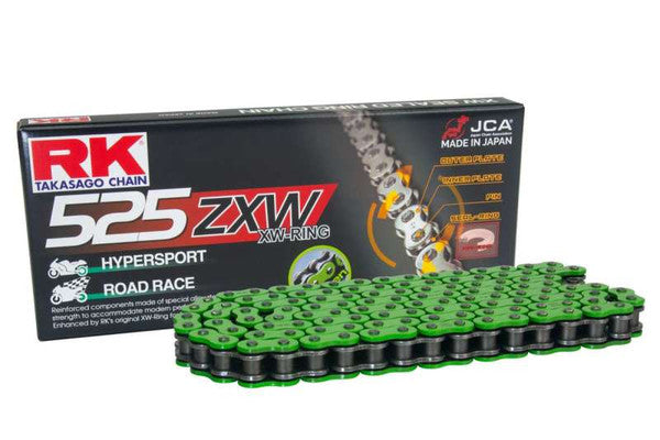 Buy green RK 525 ZXW XW-Ring Chain 114 Links - Choice of Colour