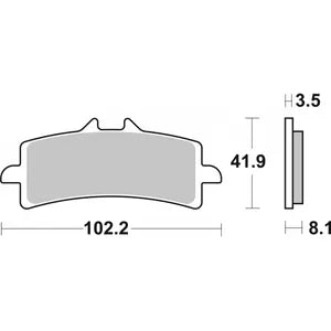 Brembo Sinter Road Long Life Brake Pads 07BB37LA