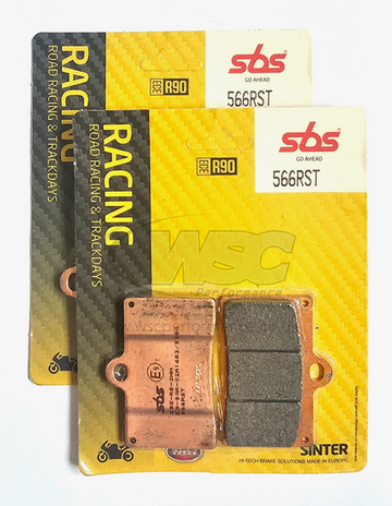 SBS Racing Sinter Brake Pads 566RST (Full Front Set - 2 Packs)