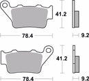 Brembo Genuine Sinter Brake Pads 07BB0258 (Rear) BMW S1000R 2014-2020