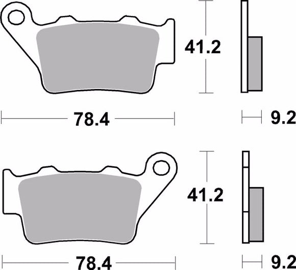 Brembo Sintered Road Rear Brake Pads 07BB0258 Triumph Street Triple 765RS 2020on