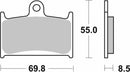 SBS 624RST Racing Sinter Brake Pads (Full Front Set - 2 Packs)-2