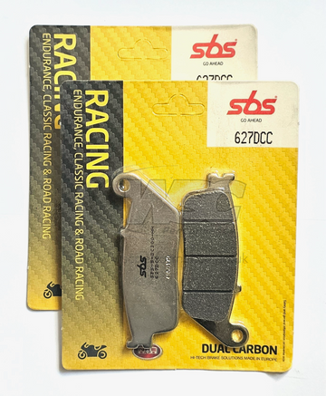 SBS 627DC Dual Carbon Racing Brake Pads (Full Front Set - 2 Packs)
