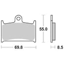 SBS 634DC Dual Carbon Racing Brake Pads (Full Front Set)-2