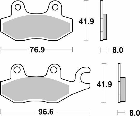 SBS 638RST Racing Sinter Brake Pads (1 Set)