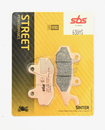 SBS 638HS Street Sinter Brake Pads (1 Set)