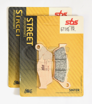 SBS Street Sinter Brake Pads 671HS (Full Front Set - 2 Packs)