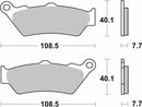 SBS Street Sinter Brake Pads 674LS - Rear-2