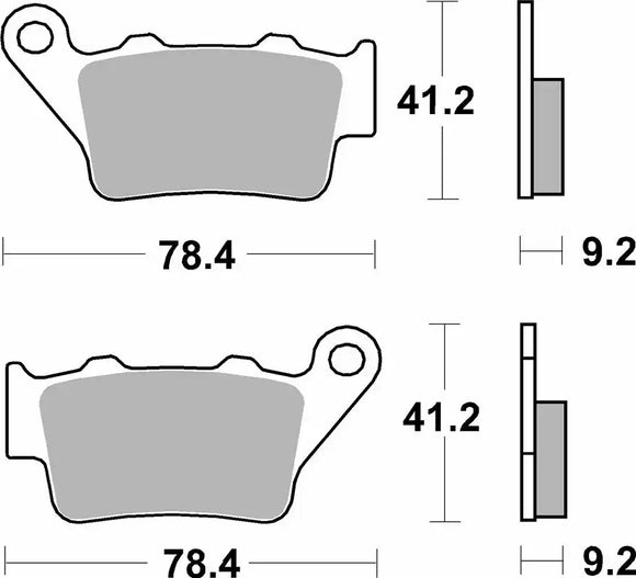 SBS Street Sinter Rear Brake Pads 675LS