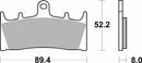 SBS 686HS Street Sinter Brake Pads (Full Front Set - 2 Packs)-2