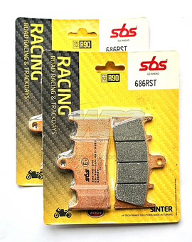 SBS 686RST Racing Sinter Brake Pads (Full Front Set - 2 Packs)