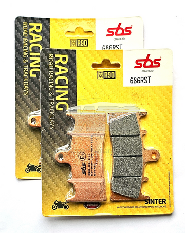 SBS 686RST Racing Sinter Brake Pads (Full Front Set - 2 Packs)