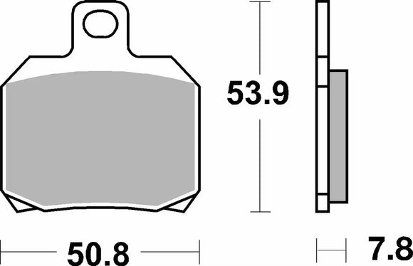 SBS Street Sinter Brake Pads 730LS - Rear