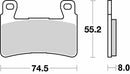 SBS 734RST Racing Sinter Brake Pads (Full Front Set - 2 Packs)-2
