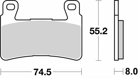 SBS 734RST Racing Sinter Brake Pads (Full Front Set - 2 Packs)