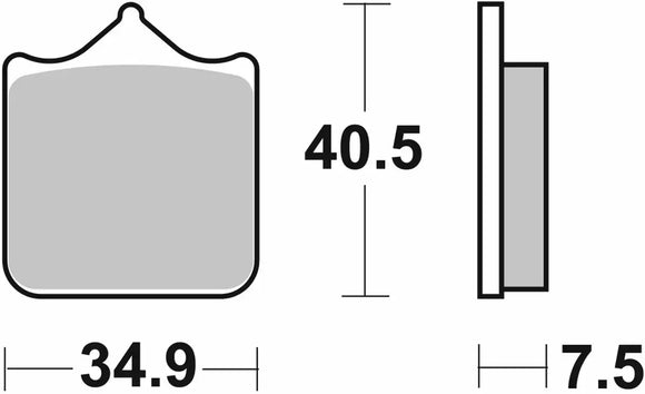 SBS 762RST Racing Sinter Brake Pads (Full Front Set - 2 Packs
