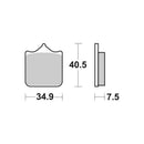 SBS 762HS Street Sinter Brake Pads (Full Front Set - 2 Packs-2