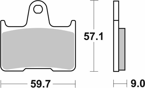 SBS Street Sinter Brake Pads 765LS - Rear
