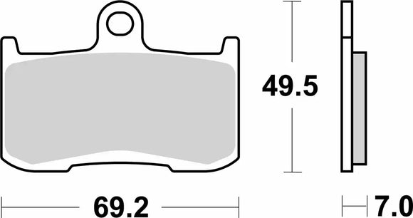 SBS 782HS Street Sinter Brake Pads (Full Front Set - 2 Packs)