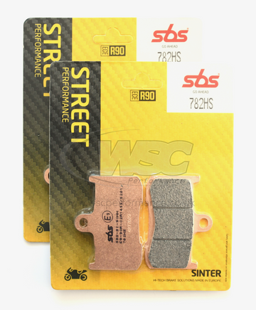 SBS 782HS Street Sinter Brake Pads (Full Front Set - 2 Packs)