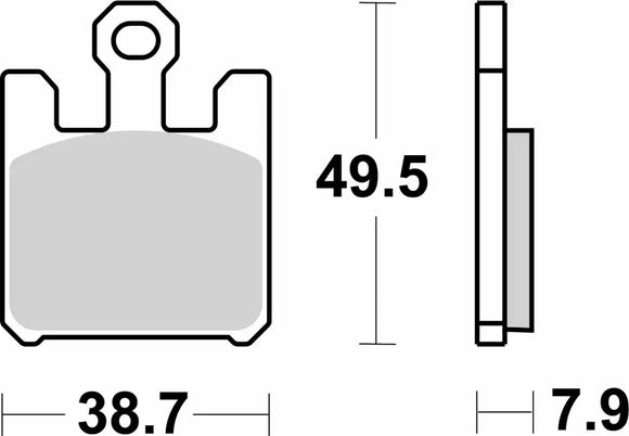 SBS 788HS Street Sinter Brake Pads (Full Front Set - 2 Packs)