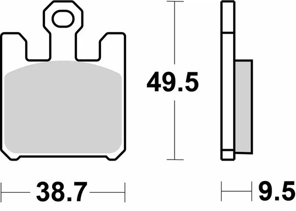 SBS 788RST Racing Sinter Brake Pads (Full Front Set - 2 Packs)