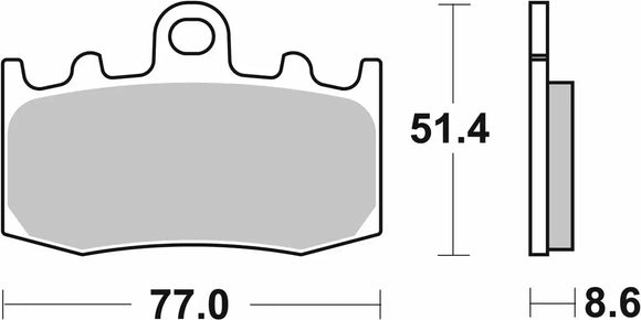 SBS 796RST Racing Sinter Brake Pads (Full Front Set - 2 Packs)