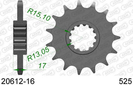 AFAM Front Sprocket - 20612-16