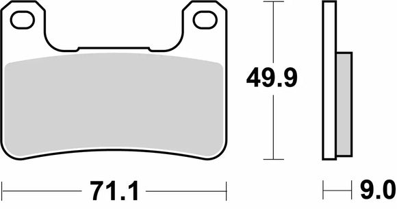 SBS 806DC Dual Carbon Racing Brake Pads (Full Front Set - 2 Packs)