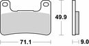SBS 806RST Racing Sinter Brake Pads (Full Front Set - 2 Packs)-2