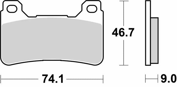 SBS 809RST Racing Sinter Brake Pads (Full Front Set - 2 Packs)