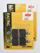 SBS 838DC Dual Carbon Brake Pads (Full Front Set - 2 Packs)-1