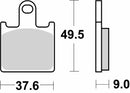 SBS 838RST Racing Sinter Brake Pads (Full Front Set - 2 Packs)-2