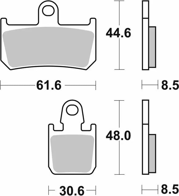 SBS 839RST Racing Sinter Brake Pads (Full Front Set - 2 Packs)