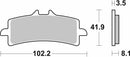SBS 841RST Racing Sinter Brake Pads (Full Front Set - 2 Packs)-2