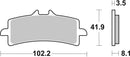 SBS 841HS Street Sinter Brake Pads (Full Front Set - 2 Packs-2